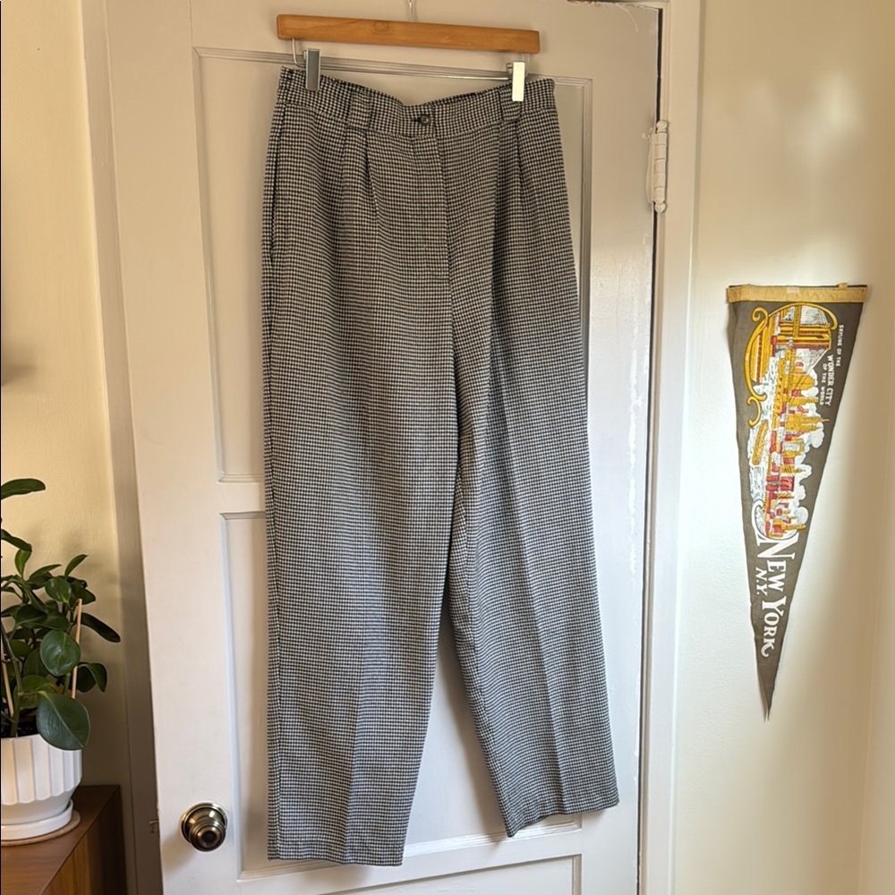 Vintage Gingham Checkered Pants